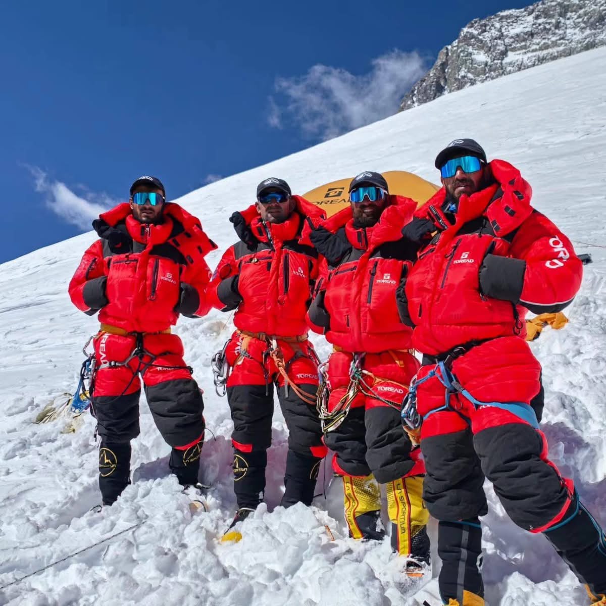 Pakistani team opens historic new route on Broad Peak, naming it after mountaineering pioneer Mirza Ali
