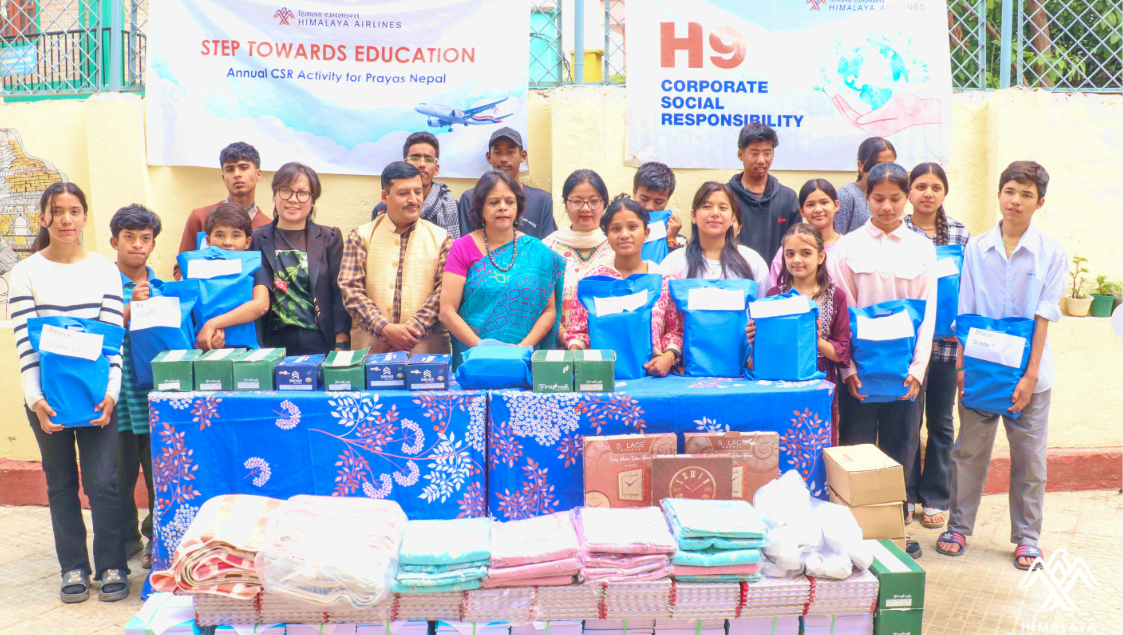 Himalaya Airlines continues its CSR bonding with Prayas Nepal children