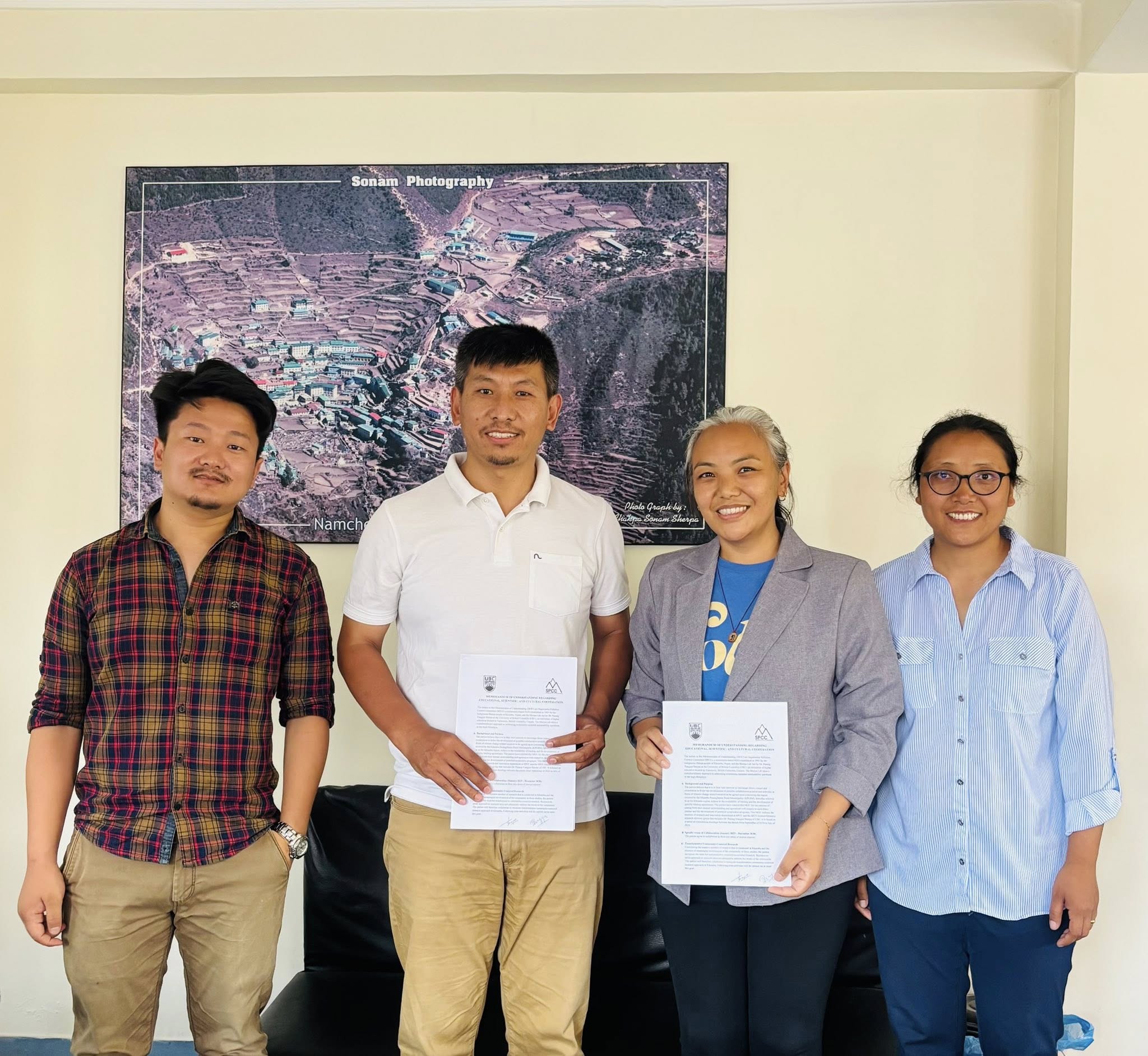 SPCC signs MoU with University of British Columbia for research in Khumbu