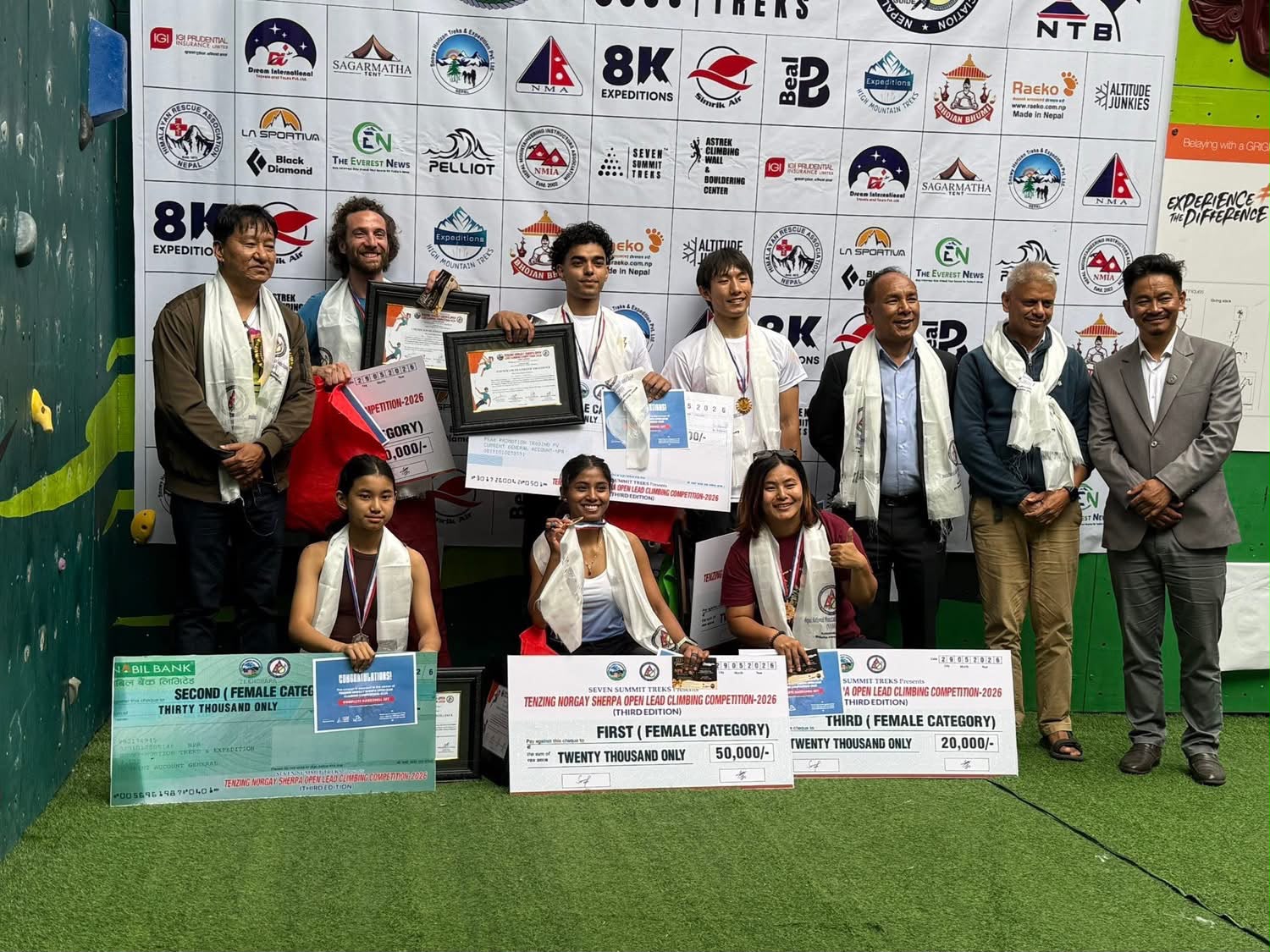 Upreti, Chaudhary claim titles at third Tenzing Norgay Sherpa Open Lead Climbing Competition
