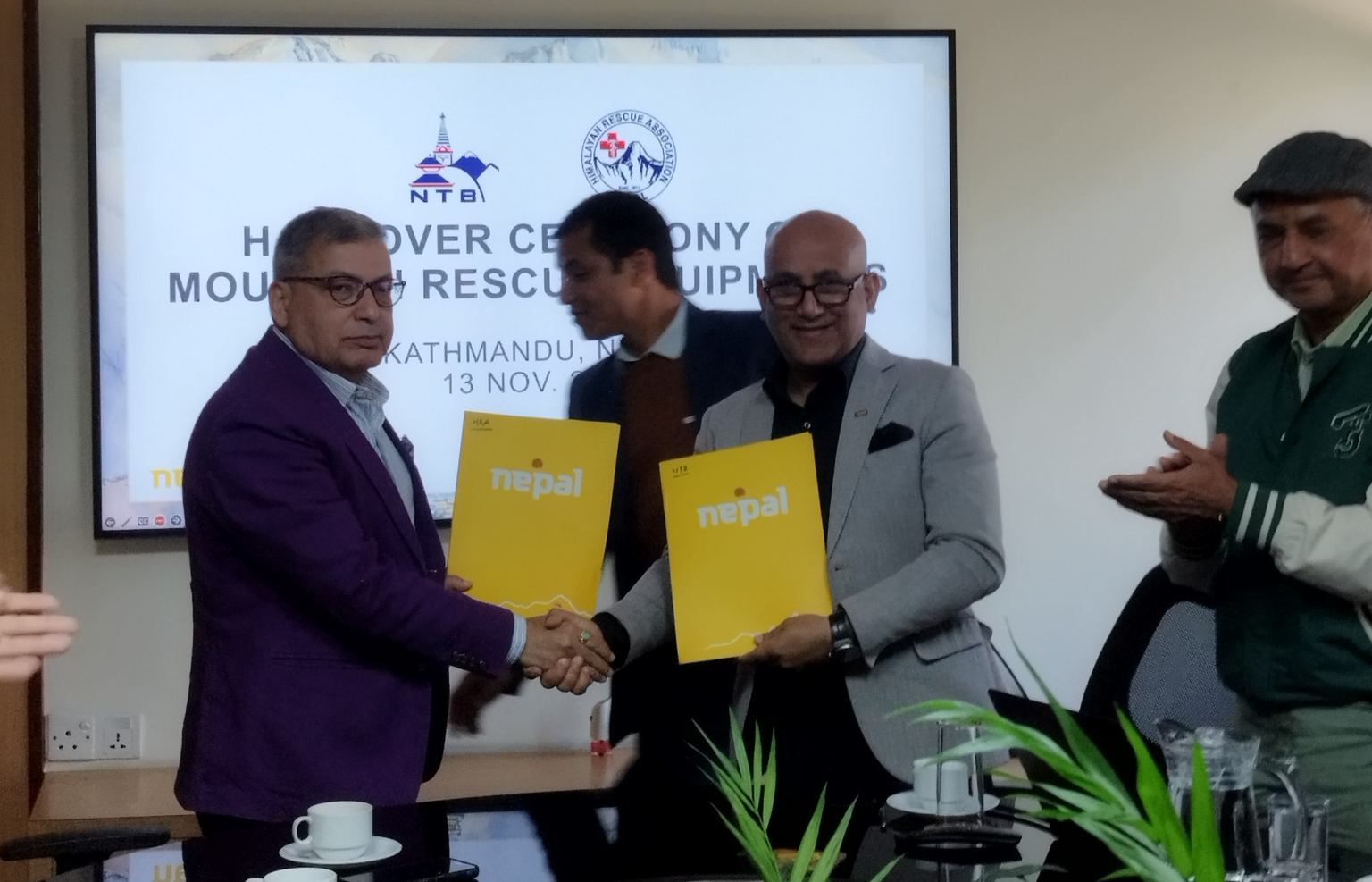 HRA receives new rescue equipment from Nepal Tourism Board to boost mountain safety