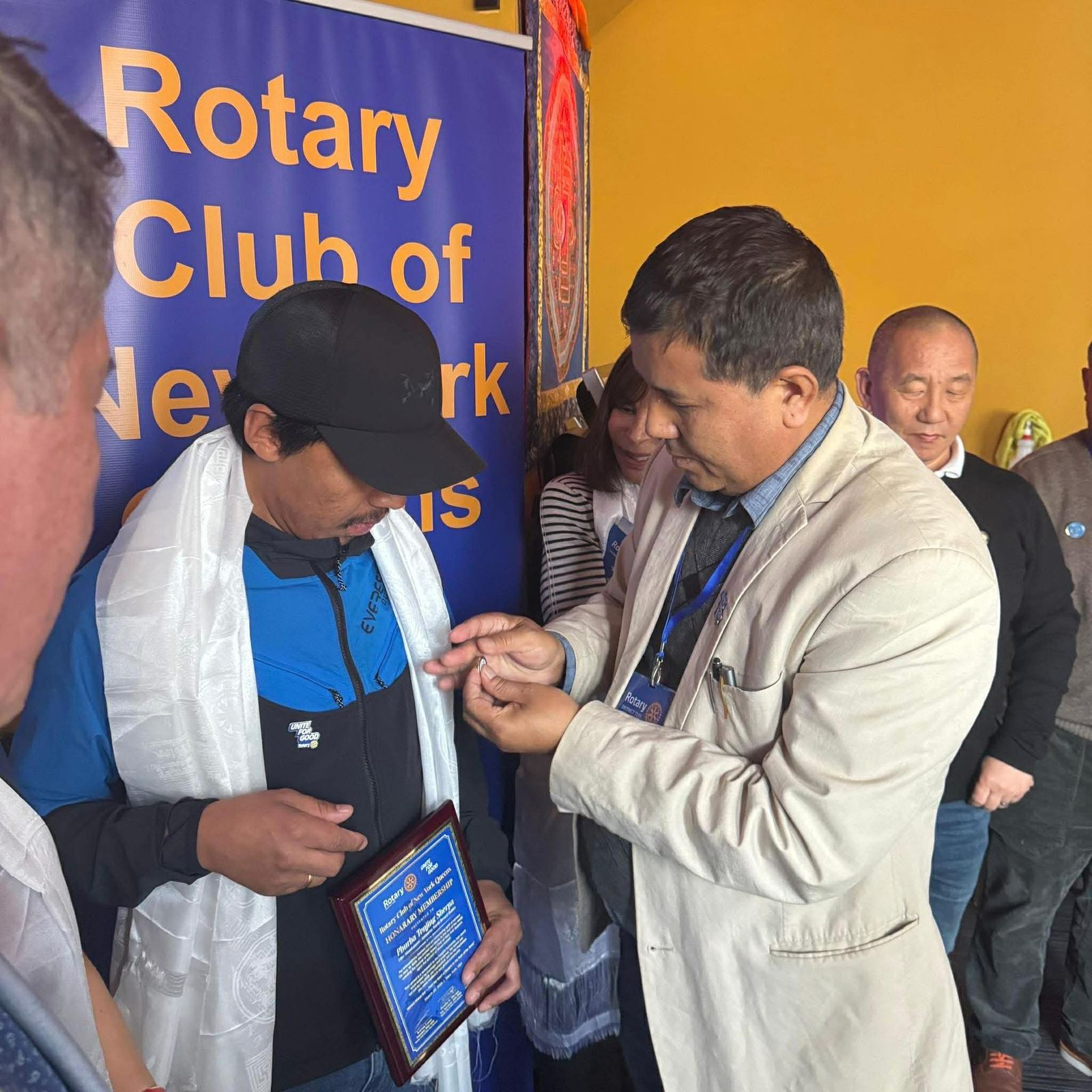 Everest legend Phurba Tenjing Sherpa honoured with honorary membership by New York Rotary Club