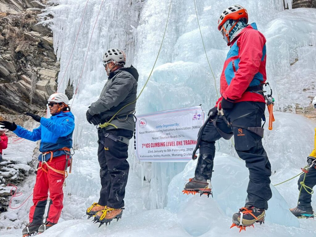 NTB, NMIA launch 7th Ice Climbing Level One Training in Manang