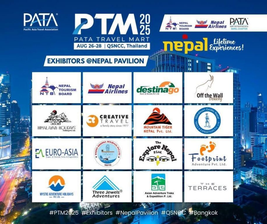 Nepal to showcase culture, adventure, and lifetime experiences at PATA Travel Mart 2025